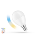 LED 5W CCT Smart Home LED pære - Tuya/Smart Life, virker med Google Home, Alexa og smartphones, P45, E14