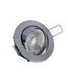MR16 eller GU10 Downlight kit - Uden lyskilde, Krom, Hul: Ø7,4 cm, Mål: Ø8,2 cm