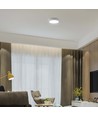 18W LED loftslampe - Ø21,5cm, Højde: 3cm, Hvid kant