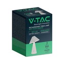 V-Tac opladelig 3i1 bordlampe - Hvid, IP20, touch dæmpbar