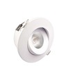 7W Ø10cm Lavprofil indbygningsspot dæmpbar RA93 - Hul: Ø8,3 cm, Mål: Ø10 cm, CCT