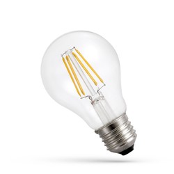 E27 almindelige LED Spectrum 4W LED Pære - A60, kultråd, ekstra varm hvid, 1800K, E27