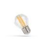 E27 5.5W dæmpbar LED kronepære - G45, Kultråd