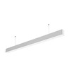 40W LED lysskinne - 120cm, 100lm/W, Hvid, loftlampe til kontor, inkl. wireophæng