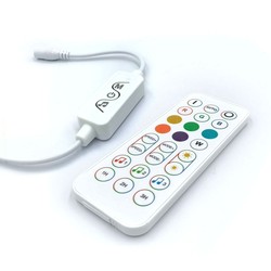 RGBIC LED strip tilbehør 12V/24V RGBIC kontroller med fjernbetjening - Bluetooth, RF trådløs, slim fjernbetjening, 4 pins