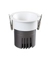 11W Ø8,4cm indbygningsspot dæmpbar RA92 - Hul: Ø7,5 cm, Mål: Ø8,4 cm, Hvid kant