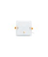 18W 17x17cm LED indbygningspanel - IP54 udendørs, Hul: 14,5 x 14,5 cm, Mål: 17 x 17 cm