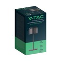V-Tac opladelig CCT bordlampe - Sort, IP54, touch dæmpbar, model mini