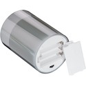 3-pak grå LED vokslys i glas - Batteri, timerfunktion