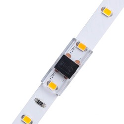 Enkeltfarvet LED strip tilbehør 12V/24V Samler til 10mm LED-strip - Tynd, IP20, til enkeltfarvede strips, til aluprofiler, strip til strip