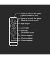 6W Solcelle projektør LED - IP65, Sort, inkl. solcelle, fjernbetjening, indbygget batteri