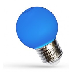 Elmateriel Spectrum 1W LED dekorationspære - Blå, G45, E27