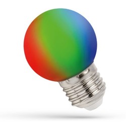 Elmateriel Spectrum 1W LED RGB Pære - E27