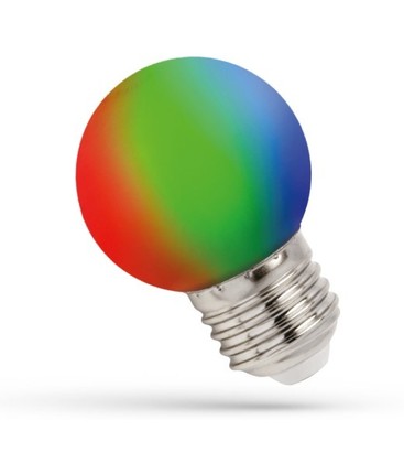 Spectrum 1W LED RGB Pære - E27