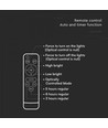 12W Solcelle projektør LED - IP65, Sort, inkl. solcelle, fjernbetjening