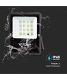 12W Solcelle projektør LED - IP65, Sort, inkl. solcelle, fjernbetjening