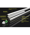120cm / 19W T8 RA90 LED rør - Pro, CRI90, 5 års garanti