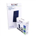 V-Tac 40W Solcelle projektør LED - Sort, inkl. solcelle, fjernbetjening, IP65