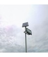 40W Solcelle projektør LED - IP65, Sort, inkl. solcelle, fjernbetjening