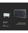 10W LED Solcelle projektør - IP65, Sort, inkl. solcelle, sensor