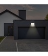 10W LED Solcelle projektør - IP65, Sort, inkl. solcelle, sensor