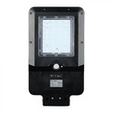 V-Tac 15W Solcelle gadelampe LED - Sort, inkl. solcelle, sensor, IP65