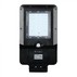 V-Tac 15W Solcelle gadelampe LED - Sort, inkl. solcelle, sensor, IP65