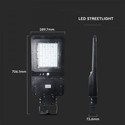 V-Tac 40W Solcelle gadelampe LED - Sort, inkl. solcelle, fjernbetjening, sensor, IP65