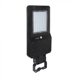 Solcellelamper V-Tac 40W Solcelle gadelampe LED - Sort, inkl. solcelle, fjernbetjening, sensor, IP65