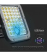 30W Solcelle projektør LED - IP65, Sort, inkl. solcelle, fjernbetjening, indbygget batteri