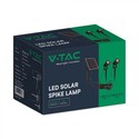 V-Tac 2x1.2W Solcelle havelamper LED - Sort, med spyd, IP65