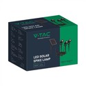 V-Tac 3x1.2W Solcelle havelamper LED - Sort, med spyd, IP65