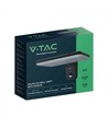 15W Solcelle væglampe LED - IP65, sort, sensor