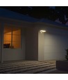 15W Solcelle væglampe LED - IP65, Hvid, sensor