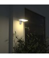 15W Solcelle væglampe LED - IP65, Hvid, sensor