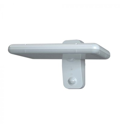15W Solcelle væglampe LED - IP65, Hvid, sensor