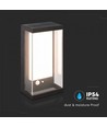 1W Solcelle væglampe LED - IP54, sort, sensor