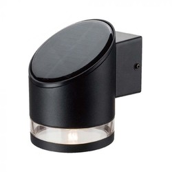 Lamper V-Tac 1W Solcelle væglampe LED - Sort, rund, IP54