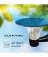 15W Solcelle væglampe LED - IP65, sort, sensor