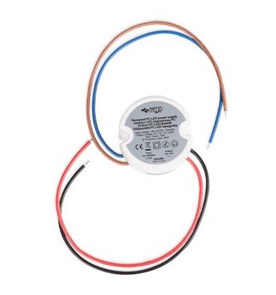 15W / 12V DC strømforsyning - 1,25A, IP67, Passer i PL/loftlamper