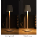 Opladelig LED bordlampe Inde/ude - Bronze, IP54 udendørs, touch dæmpbar