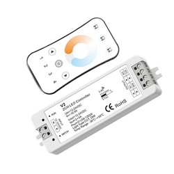 CCT LED strips LEDlife rWave CCT controller med fjernbetjening - 12V (96W), 24V (192W)