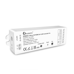 LED pærer og spots Gledopto 2i1 Zigbee controller - Hue kompatibel, dæmper/CCT, 12V (120W), 24V (240W)
