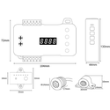 Trappe LED COB stripsæt - Op til 16 trin, 11W per trin, 24V, IP20, med sensor + effekter