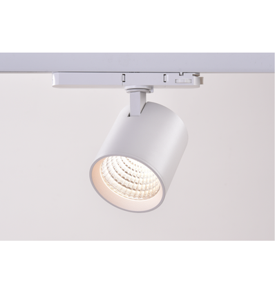 30W 3-faset Dæmpbar RA90 skinnespot - 170lm/w, Hvid, CASAMBI