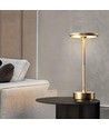 Opladelig LED bordlampe med justerbar kulør - Guld, touch dæmpbar, IP20