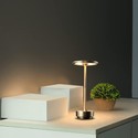 Opladelig LED bordlampe Inde/ude - Guld, touch dæmpbar, CCT, IP54 udendørs