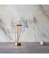 Opladelig LED bordlampe med justerbar kulør - Guld, touch dæmpbar, IP20