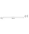 22W RA90 SHIFT lysskinne - Hvid, 90 cm