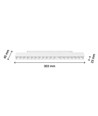 17W RA90 Grid - Hvid, 30 cm, UGR19